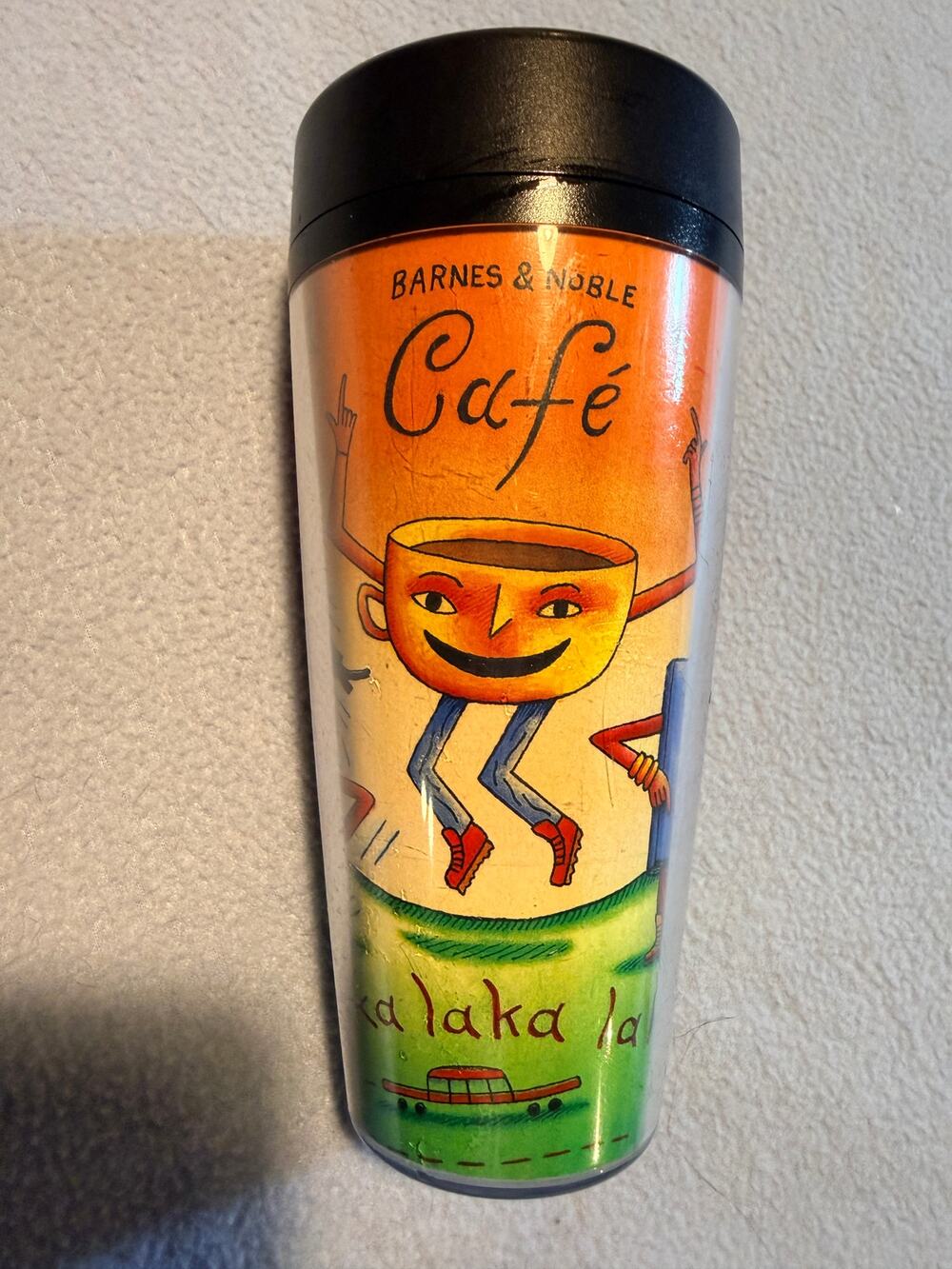 Collectible Barnes & Noble Plastic Coffee Travel Tumbler